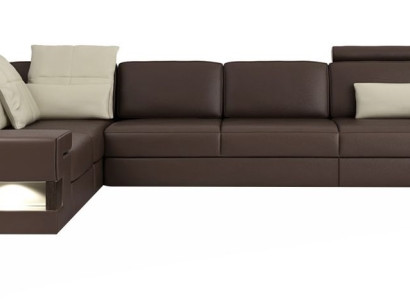 Living room Brown Furniture Textile Sofas Corner sofa L-shape Couch Upholstered furniture Sofa bed