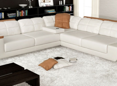 Design Modern Sofa L-shape XXL Couch Corner sofa Leather Living landscape