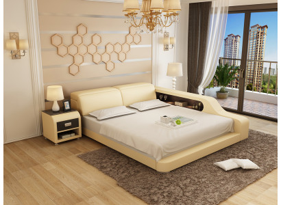 Waterbed Hotel Double bed Beds Complete Leather Bed Water with USB Upholstered bed