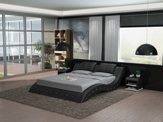 Waterbed Double Bed Beds Complete Leather Bed Upholstered bed Water LB8824B