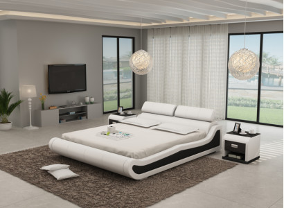 Waterbed Hotel Double bed Beds with USB Complete Leather bed Upholstered bed Water