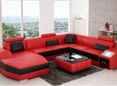 Leather sofa Designer sofa Corner sofa U-shape Modern sofa Leather sofa Corner sofa Upholstery