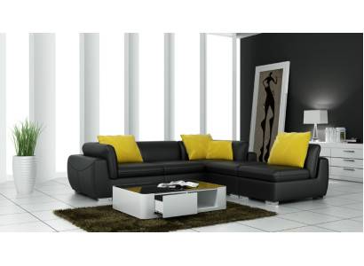 Leather sofa Couch Living landscape Corner sofa Eck Suite Design Modern Sofa F3014 new