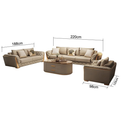 Leather Sofa Couch Upholstery Suite 321 Seater Complete set seat cushion sets