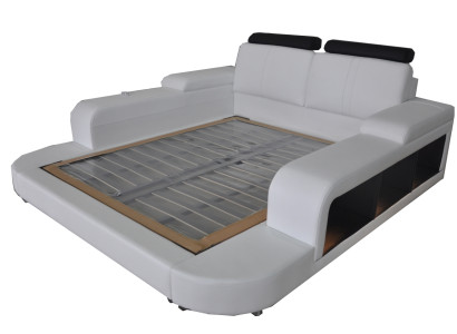 Luxury Leather Design Upholstery Beds Modern Double 140/160/180/200 Bed