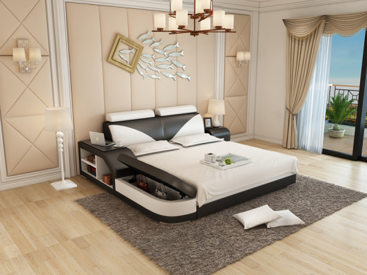 Waterbed Hotel Double Bed Beds Complete Leather Bed Upholstered bed Water LB8817