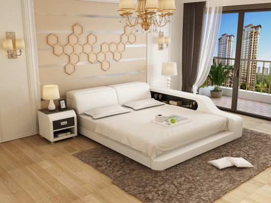 Waterbed Hotel Double Bed Beds Complete Leather Bed Upholstered bed Water LB8818