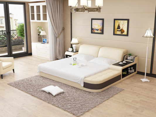 Waterbed Hotel Double Bed Beds Complete Leather Bed Upholstered bed Water LB8820