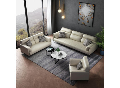 Italian Designer Furniture Sofa set 321 Seater Couch Upholstery Fabric Textile