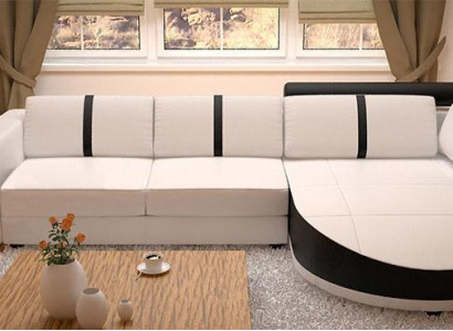 DESIGNERSOFA Sofa bed LEDERCorner sofa new LEDERSOFA Corner sofa with Bed function