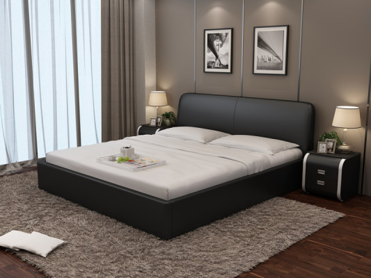 Waterbed Hotel Double bed full leather bed, padded waterbed LB8836