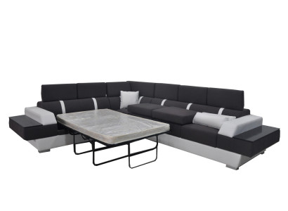 Leather sofa Couch Living landscape Corner Suite Design Modern Sofa L-shape K5015D