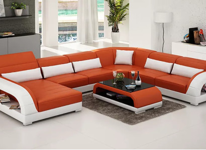 Living landscape Corner sofa Couch Upholstery Suite Designer Couches Sofas Upholstered corner