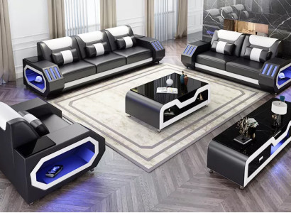 Sofa set 321 Seater Modern Sofa Leather Sofa Designer Sofa Living landscape new
