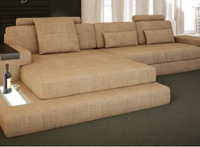 Design Modern Sofa Fabric Brown Corner sofa L-shape Couch Living landscape Sofa Corner new