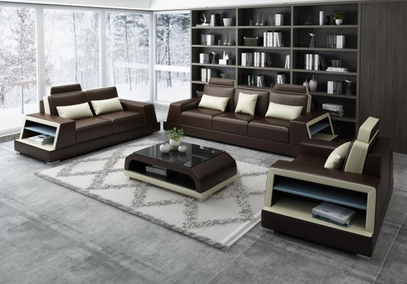 Living room upholstery set leather sofa couch sofa seat upholstery sets 3+2+2