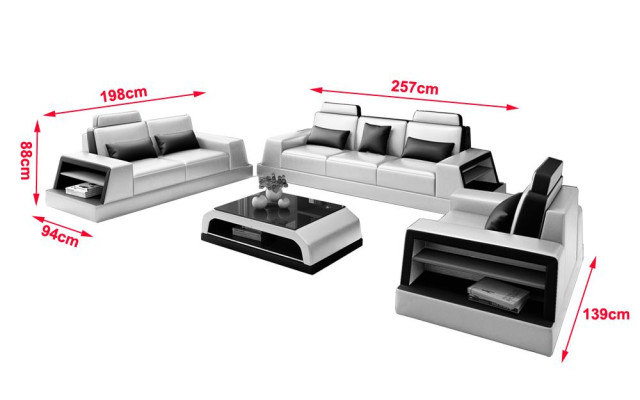 Living room upholstery set leather sofa couch sofa seat upholstery sets 3+2+2