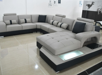 Living room Couch Seat Upholstery Leather Sofa Suite Corner sofa Sofa Sets Leather