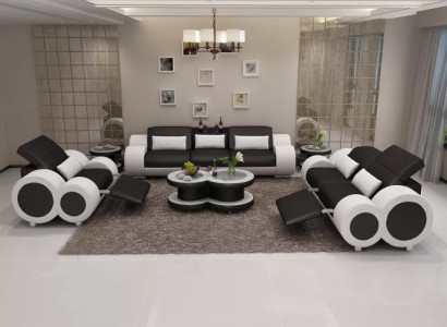Living landscape Designer Sofa Sofa set 321 Seater Corner sofa Upholstery Suite