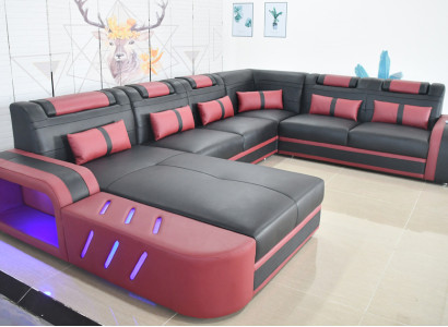 Leather Corner sofa U-shaped sofa Modern sofa Soft corner sofa Living area design