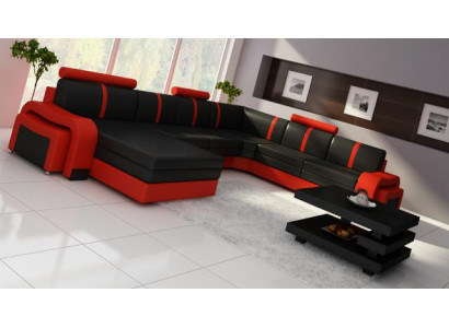 Corner sofa Corner sofa new Living landscape Sofa Upholstery leather sofa with USB leather furniture
