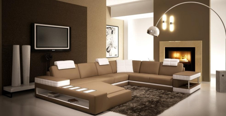 Designer Leather Upholstery Corner Sofa Upholstery Corner Landscape Room Big Leather