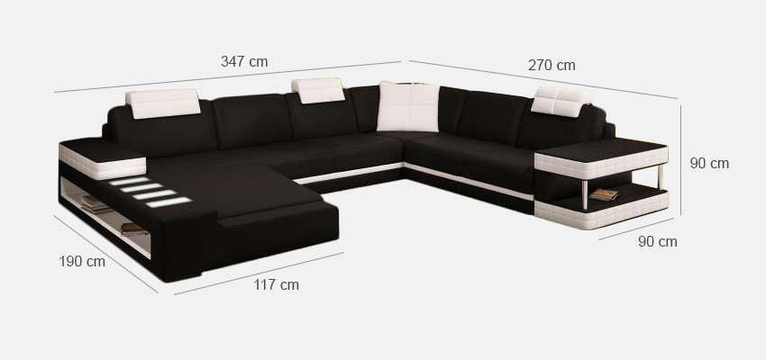 Designer Leather Upholstery Corner Sofa Upholstery Corner Landscape Room Big Leather