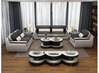 Designer Sofa Leather Sofa Sofa set 321 Seater Modern Sofa Living landscape