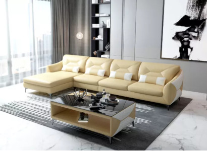 Leather sofa Designer sofa Corner sofa L-shape Modern sofa Leather sofa Corner sofa Upholstery