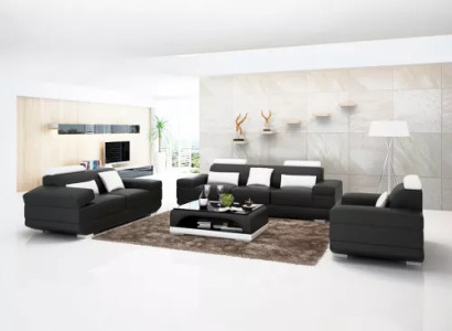 Modern Couch Sofa set 321 Seater Coffee table Leather sofa Sofa Living landscape