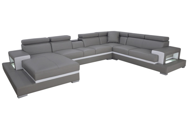 Modern Seat Upholstery Living landscape Living room Upholstery Corner Couch USB + light