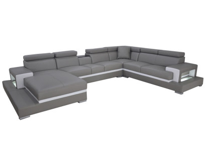 Modern Seat Upholstery Living landscape Living room Upholstery Corner Couch USB + light