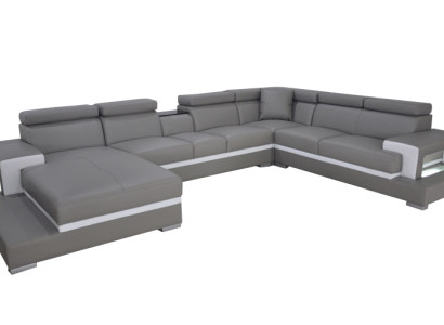 Modern Seat Upholstery Living landscape Living room Upholstery Corner Couch USB + light