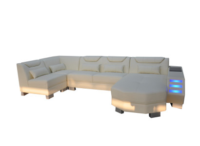 Designer Sofa with USB Corner Leather Corner Sofa Upholstery Room Leather Seat Upholstery new