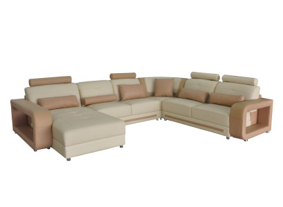 Corner Sofa + USB Upholstery Corner Living Room Landscape Designer Couches Textile A1135