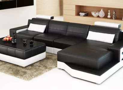 Corner sofa L-shape Modern sofa Leather sofa Corner sofa Upholstery designer sofa