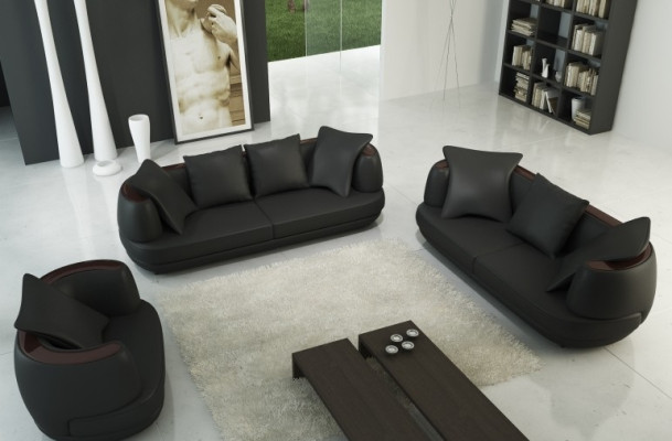 Sofa set with USB Couch Upholstery Leather Sofa 3+2+1 Classic Couches Seat NEW