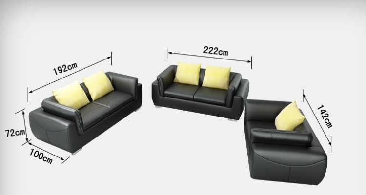 Leather sofa Couch Living landscape 3+2+1 Seater Suite Design Modern Sofa F_3014D