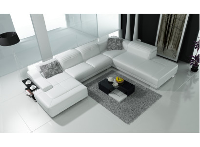 Leather sofa sofa couch living landscape corner sofa corner suite design