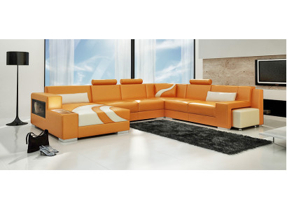 Living landscape Couch Upholstery Corner Suite Designer Leather Sofa Big Sofa new V015A