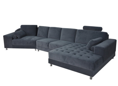 Modern Textile Sofa Corner sofa Upholstery Living room L-shape Living landscape USB Corner sofa