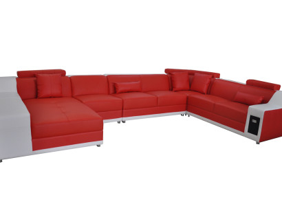 Living Leather Landscape Sofa Couch Upholstery Suite Corner Sofas Seat Sets new