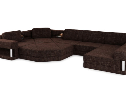 Corner sofa with USB Upholstery Textill Design Sofa Suite Living landscape Parliament