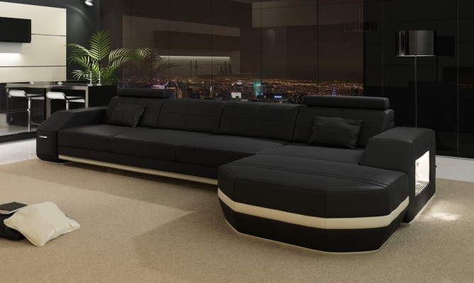 Relax in style New L-shaped corner sofa with premium leather cover