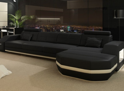 Relax in style New L-shaped corner sofa with premium leather cover
