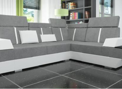 Designer Corner sofa Living landscape Sofa with USB Couch Fabric Textile Leather Patented