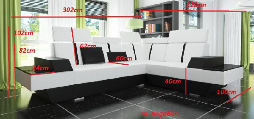 Upholstery Couch Sofa with USB,Corner sofa Leather couch Designer leather sofa Living landscape