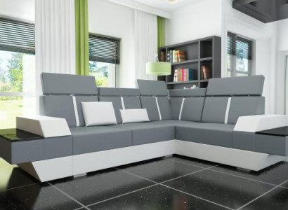 Design leather sofa USB Living landscape Upholstery Sofa Corner sofa Corner sofa made to measure