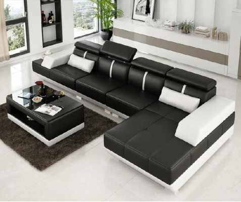 Corner sofa with USB Living landscape Upholstery L-shape Suite Corner Couches XXL Sofas new