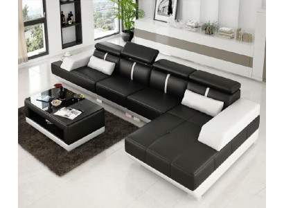 Corner sofa with USB Living landscape Upholstery L-shape Suite Corner Couches XXL Sofas new